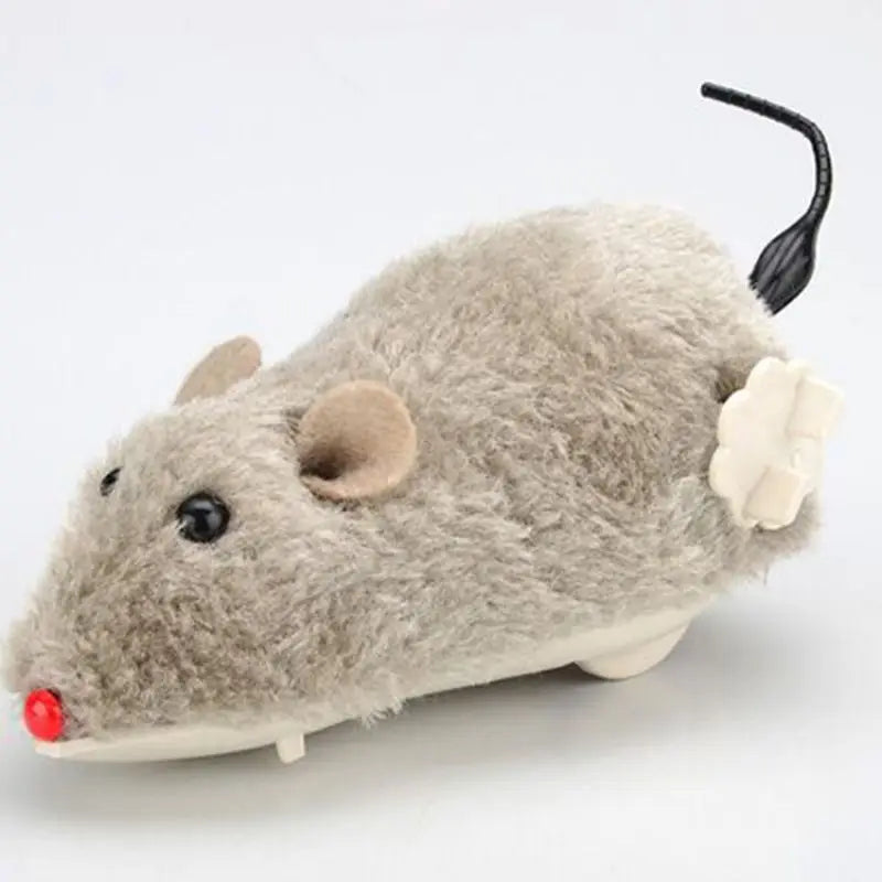 Lifelike Plush Mouse Running Rat Toy for Cats & Dogs