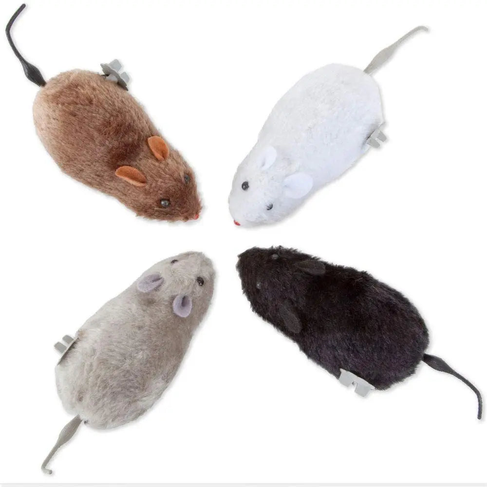 Lifelike Plush Mouse Running Rat Toy for Cats & Dogs