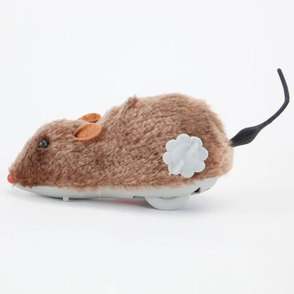 Lifelike Plush Mouse Running Rat Toy for Cats & Dogs
