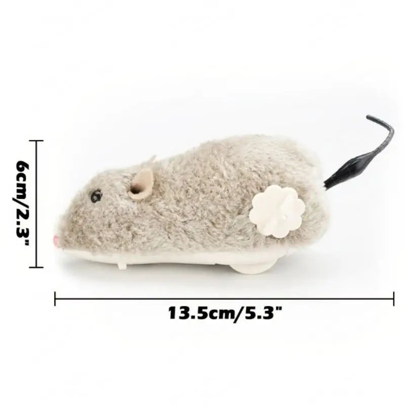 Lifelike Plush Mouse Running Rat Toy for Cats & Dogs